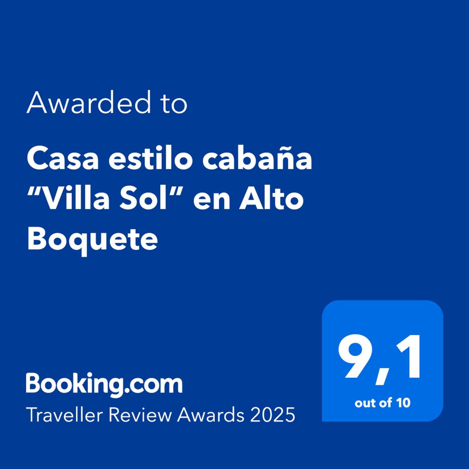 Casa Estilo Cabana “Villa Sol” En Alto Boquete Exterior foto